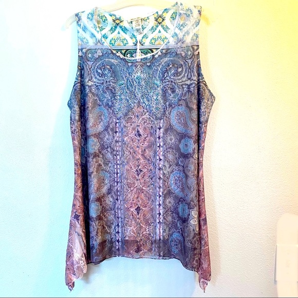 Brittany Black Tops - Brittany Black Sleeveless Pullover Layered Top